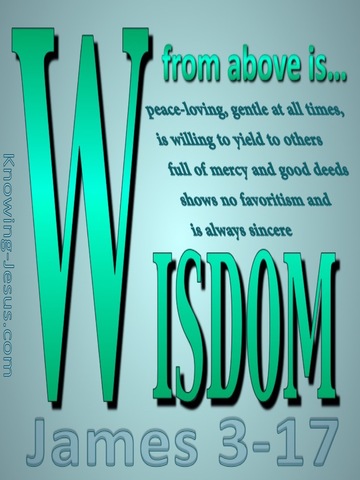 James 3:17 Wisdom From Above (green)